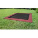 Hally-Gally "2017" In-Ground Trampoline Black, Red-Brown