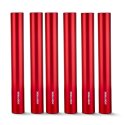 Sport-Thieme "Metall" Relay Batons Senior, 38 mm diameter (World Athletics specification), Red