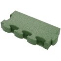 Gum-tech "Straight" for Impact-Attenuating Tile Mat Edging 8 cm , Green