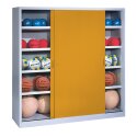 Type 4 Ball Cabinet (195×150×50cm) Golden Yellow (RAL 1004), Light grey (RAL 7035), Keyed to differ