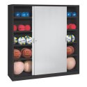 Type 4 Ball Cabinet (195×150×50cm) Light grey (RAL 7035), Anthracite (RAL 7021), Keyed to differ