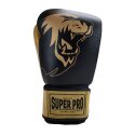 Super Pro "Undisputed" Boxing Gloves Black/gold, M