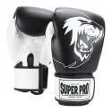 Super Pro "Undisputed" Boxing Gloves Black/white, S
