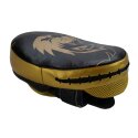 Super Pro Long Curved Focus Mitts Black/gold