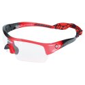Unihoc "Victory" Safety Glasses Junior, Black-Neon Red