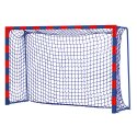 Sport-Thieme "Colour" with Folding Net Brackets Handball Goal Standard, goal depth 1 m, Red-Blue