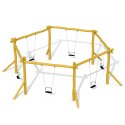 Europlay Rocking Circle "Hexagon" Playground Swings Rubber seats with clamp