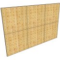 Indoor Nature Pure, height 2,48 m Modular Climbing Wall 372 cm, Without overhang