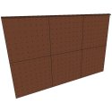 "Outdoor Basic", Height: 2.48 m Modular Climbing Wall 372 cm, Without overhang
