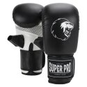 Super Pro "Victor" Boxing Gloves Black/white, XS