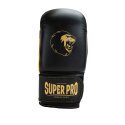 Super Pro "Victor" Boxing Gloves Black/gold, XS
