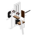 Sport-Thieme "SQ" Triceps Machine With black perforated-sheet cover