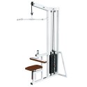 Sport-Thieme "SQ" Lat Pull-Down & Cable-Row Machine With black perforated-sheet cover