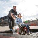 Eurotramp "Playground" Wheelchair Trampoline With safety mats