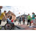 Eurotramp "Playground" Wheelchair Trampoline With safety mats