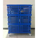 Sport-Thieme "Lockable" by Vendiplas Shelved Trolley Large, without attachment, Blue