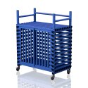 Sport-Thieme for Swimming Pool Equipment by Vendiplas Shelved Trolley Medium with additional surface, Blue