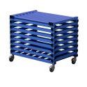 Sport-Thieme "Schwimmbad" by Vendiplas Trolley For small parts with lid, Blue