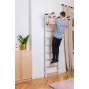 BenchK "731", with Pull-Up Bar Wall Bars 711W, white