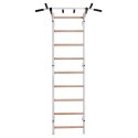 BenchK Fitness-System "721", with Built-In Pull-Up Bar Wall Bars  311W, white
