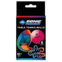 Donic Schildkröt "Colour Popps" Table Tennis Balls