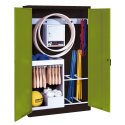 C+P Sports equipment cabinet Viridian green (RDS 110 80 60), Anthracite (RAL 7021), Keyed alike, Handle
