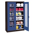 C+P Ball Cabinet Gentian blue (RAL 5010), Anthracite (RAL 7021), Keyed alike, Handle