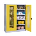 C+P Ball Cabinet Sunny Yellow (RDS 080 80 60), Light grey (RAL 7035), Keyed alike, Handle