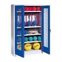 C+P Sports equipment cabinet Gentian blue (RAL 5010), Handle, Light grey (RAL 7035), Keyed alike, Gentian blue (RAL 5010), Light grey (RAL 7035), Keyed alike, Handle