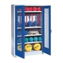 C+P Sports equipment cabinet Gentian blue (RAL 5010), Ergo-Lock recessed handle, Light grey (RAL 7035), Keyed alike, Gentian blue (RAL 5010), Light grey (RAL 7035), Keyed alike, Ergo-Lock recessed handle