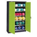 C+P Ball Cabinet Viridian green (RDS 110 80 60), Anthracite (RAL 7021), Keyed alike