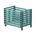 Sport-Thieme "Schwimmbad" by Vendiplas Trolley For small parts without lid, Aqua