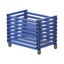 Sport-Thieme by Vendiplas Trolley For small parts without lid, Blue