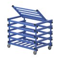 Sport-Thieme by Vendiplas Trolley For large units with lid, Blue