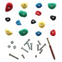 OnTop "Mittel" Climbing Holds Set A, With mounting material for concrete wall