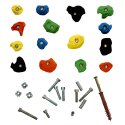 OnTop "Mittel" Climbing Holds Set B, With mounting material for concrete wall