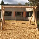 Baumann+Trapp Double Swing Set With ground anchors, 220 cm