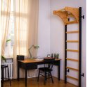 BenchK "211", with removable Pull-Up Bar Wall Bars 211B, black