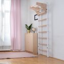 BenchK "211", with removable Pull-Up Bar Wall Bars 211W, white