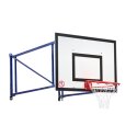 Sport-Thieme "Swivel and Height Adjustable" Wall-Mounted Basketball Unit Concrete wall
