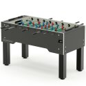 Sportime "Dragon Steel" Table Football Table Blue guardians vs red dragons, Platinum Grey, green playfield