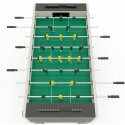 Sportime "ST" Football Table Black guardians vs yellow dragons, Platinum Grey, green playfield