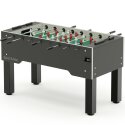 Sportime "Dragon Steel" Table Football Table White guardians vs red dragons, Platinum Grey, green playfield
