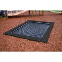 Hally-Gally "2000" In-Ground Trampoline Black, Black