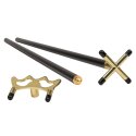 Stradivari Cue Rest Small Bridge & Cross Bridge, Metal rest stick (threaded)