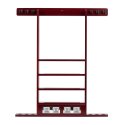 Bison Wall-Mounted Cue Rack Mahogany