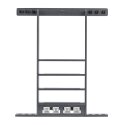 Bison Wall-Mounted Cue Rack Grey