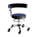 Sanus Gesundheitsstuhl Swivel Chair Fabric cover, Height Adjustable 52–72 cm, Blue-Black