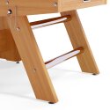 Sportime "Comfort" Football Table Natural oak, Silver vs gold