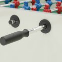 Sportime "Dragon Steel" Table Football Table Blue guardians vs red dragons, Hamilton White, green playfield